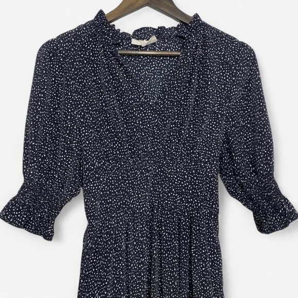 Melloday Women's Black and White Short Sleeve Maxi Dress Size XS - Picture 2 of 12